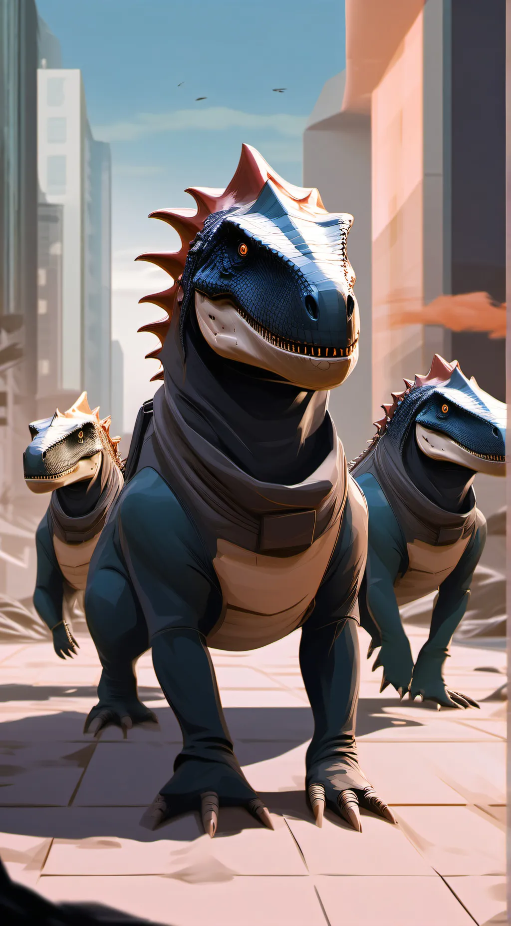 ai character: DINO SQUAD background