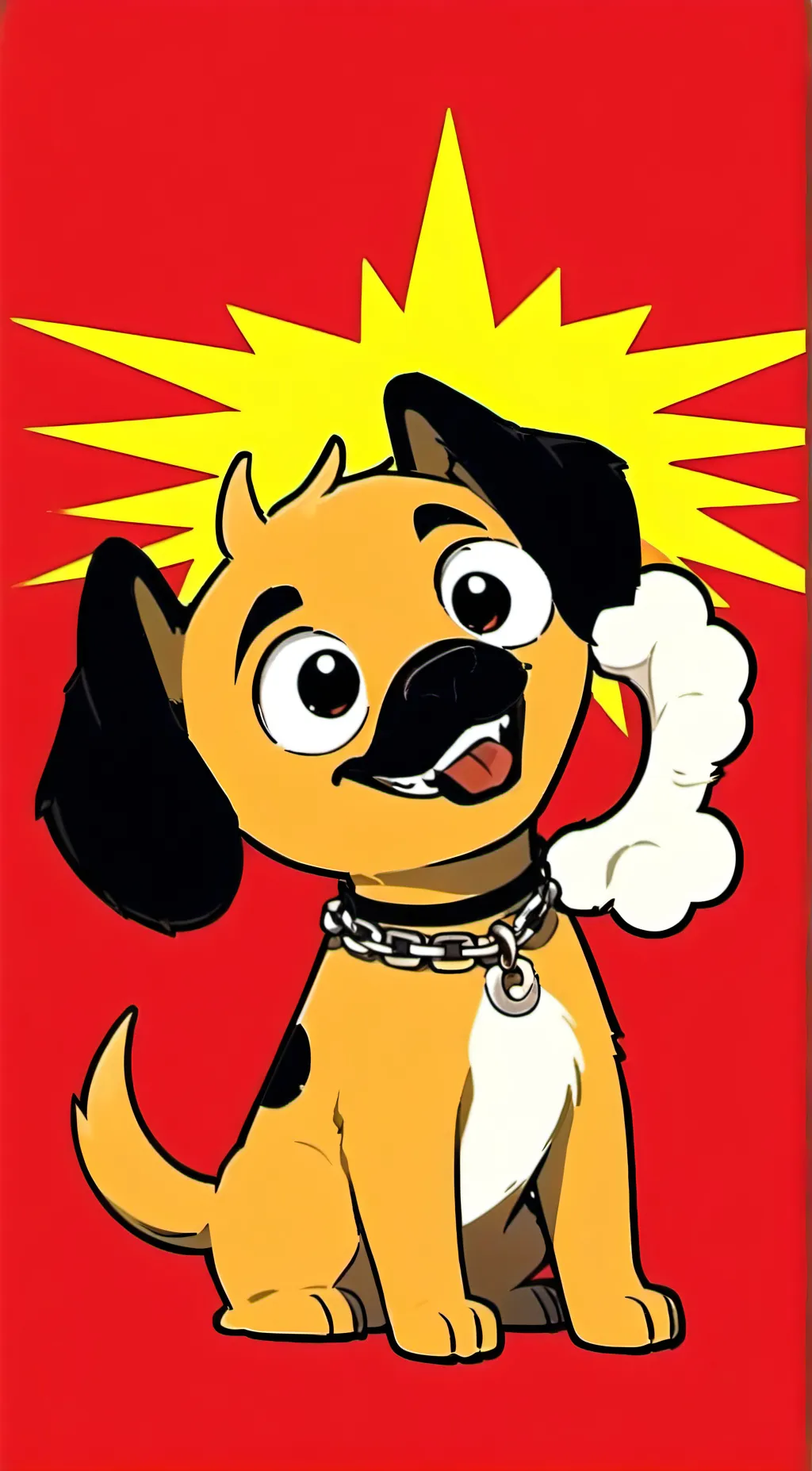 ai character: Dogday🐶🌕 background