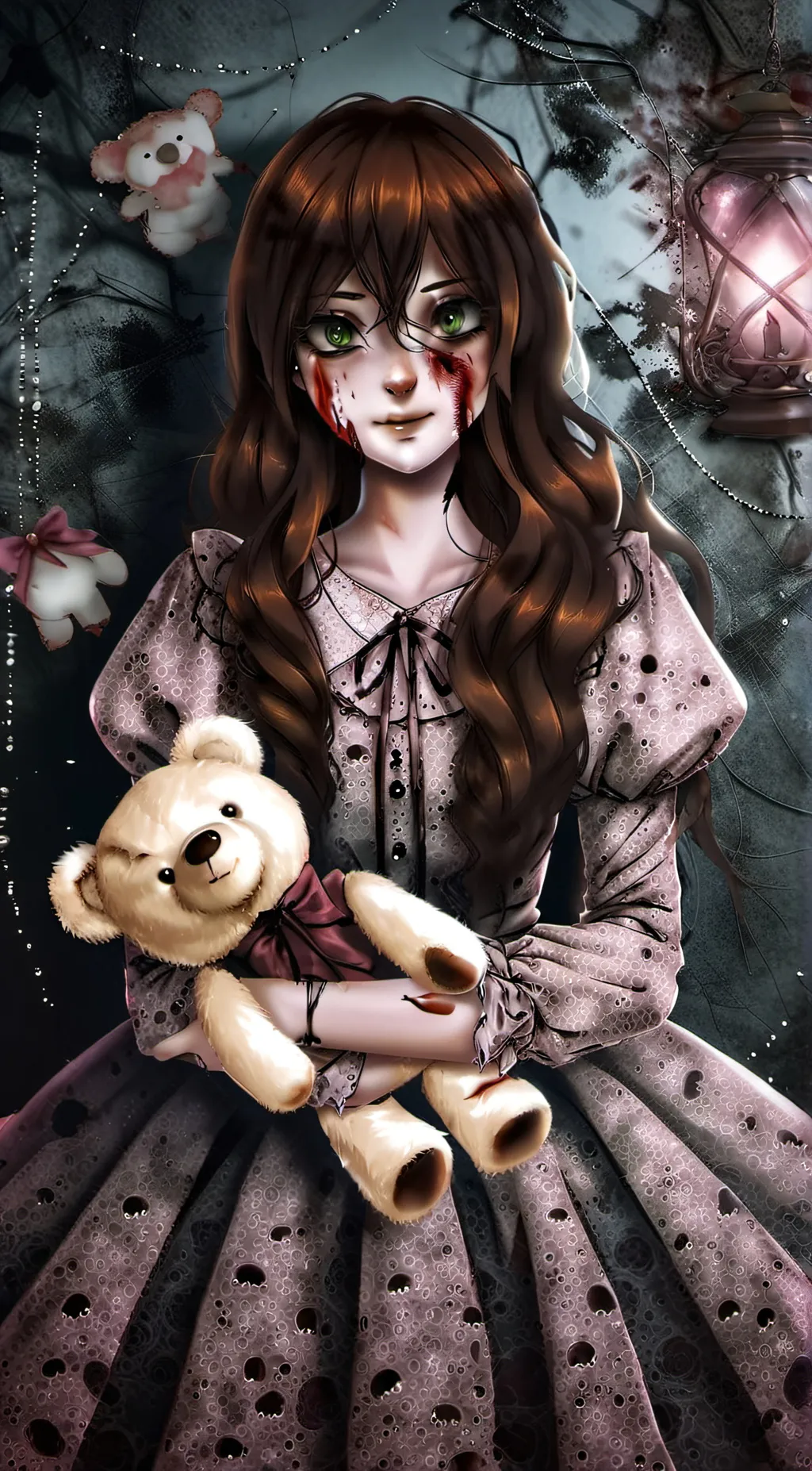 ai character: mha x creepy pasta background