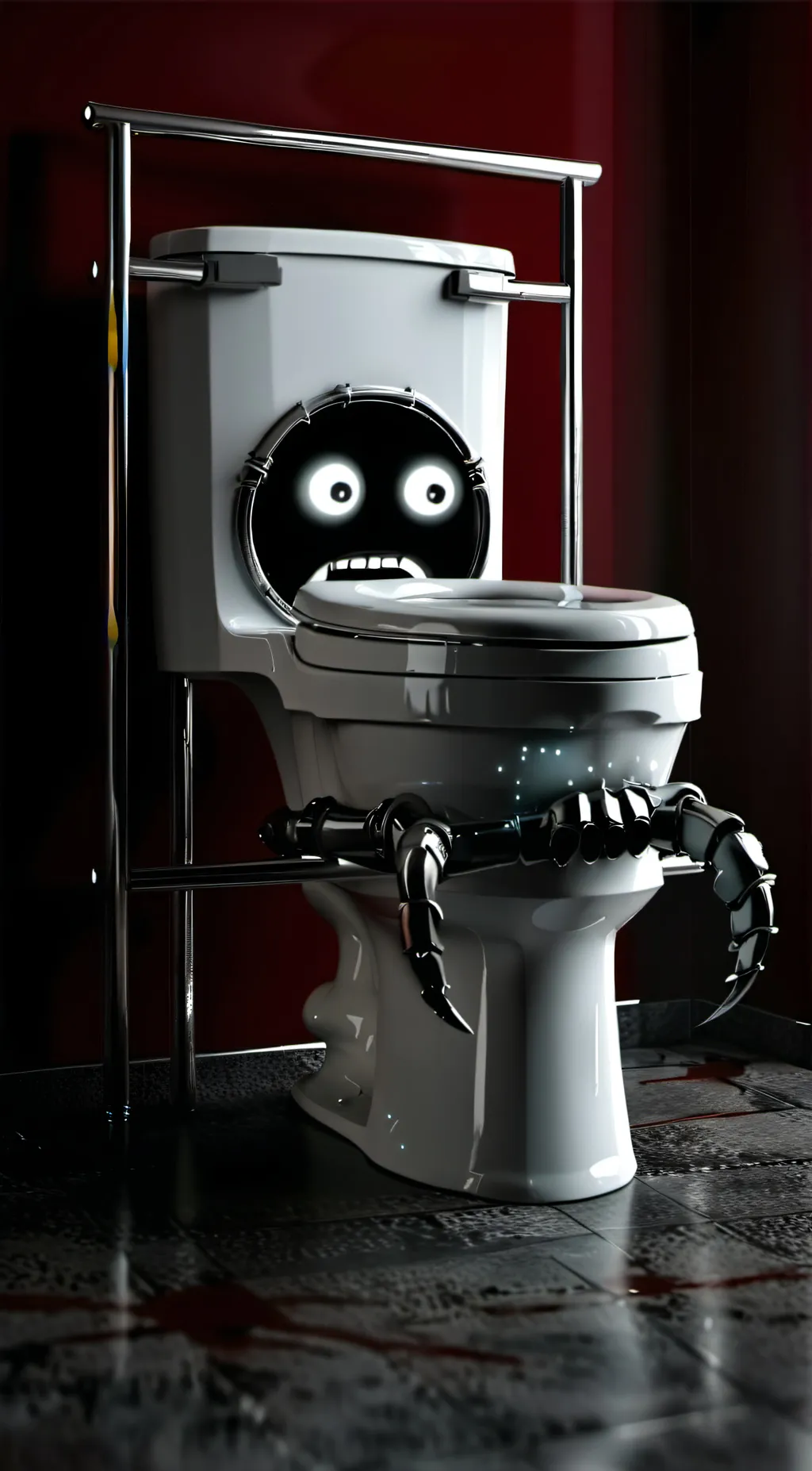 ai character: hook skibidi toile background