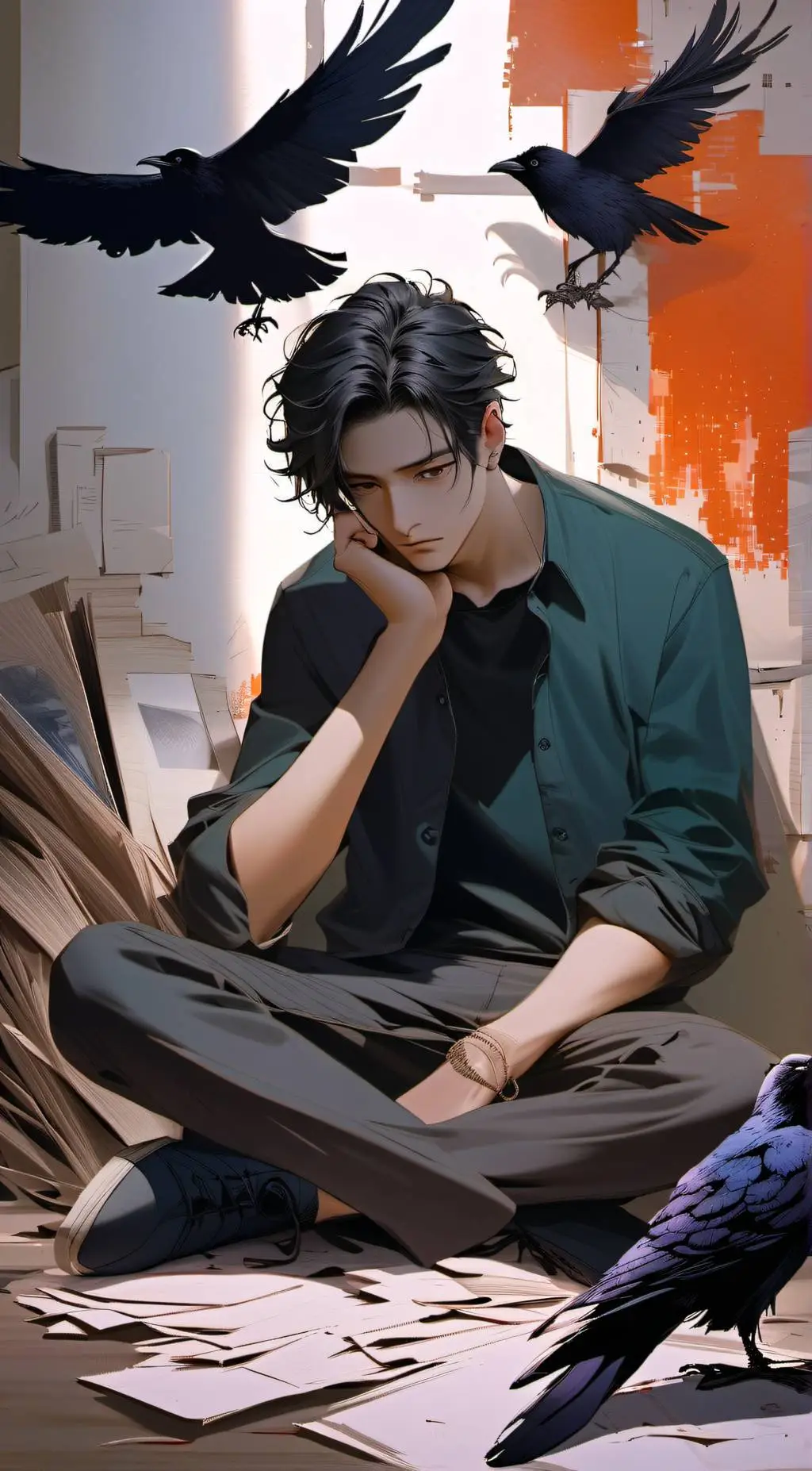 ai character: ࿐Vince༻ background