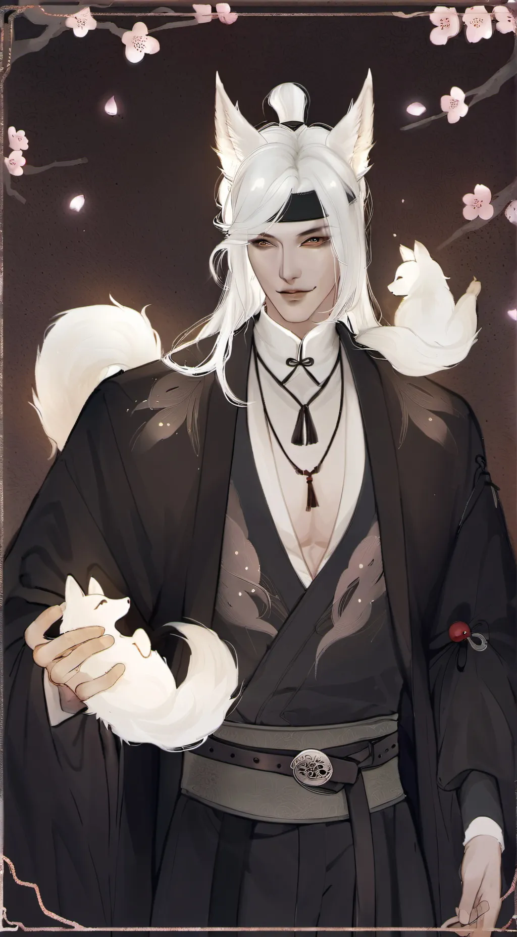 ai character: Kitsune background