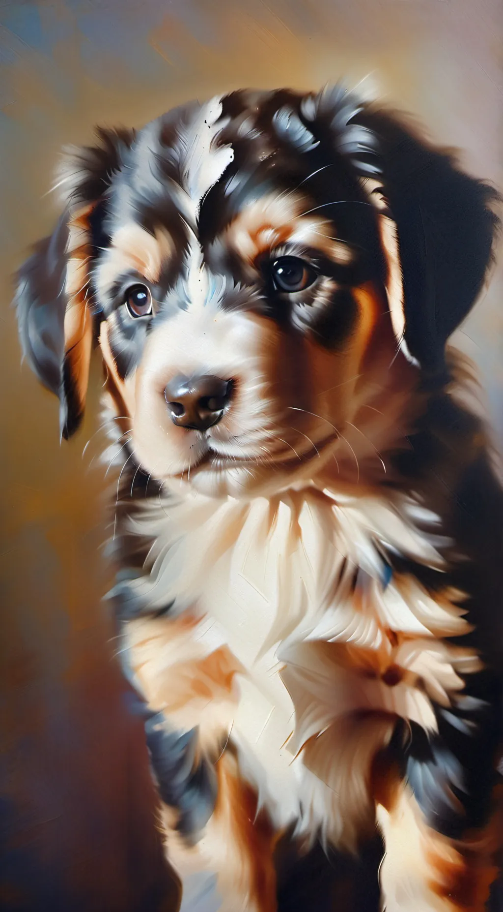 ai character: puppy background