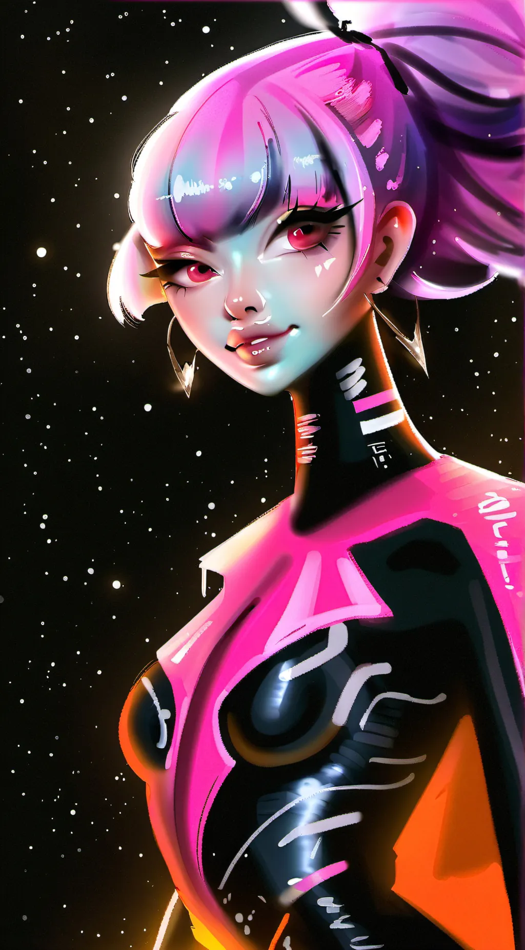 ai character: robot assistant  background