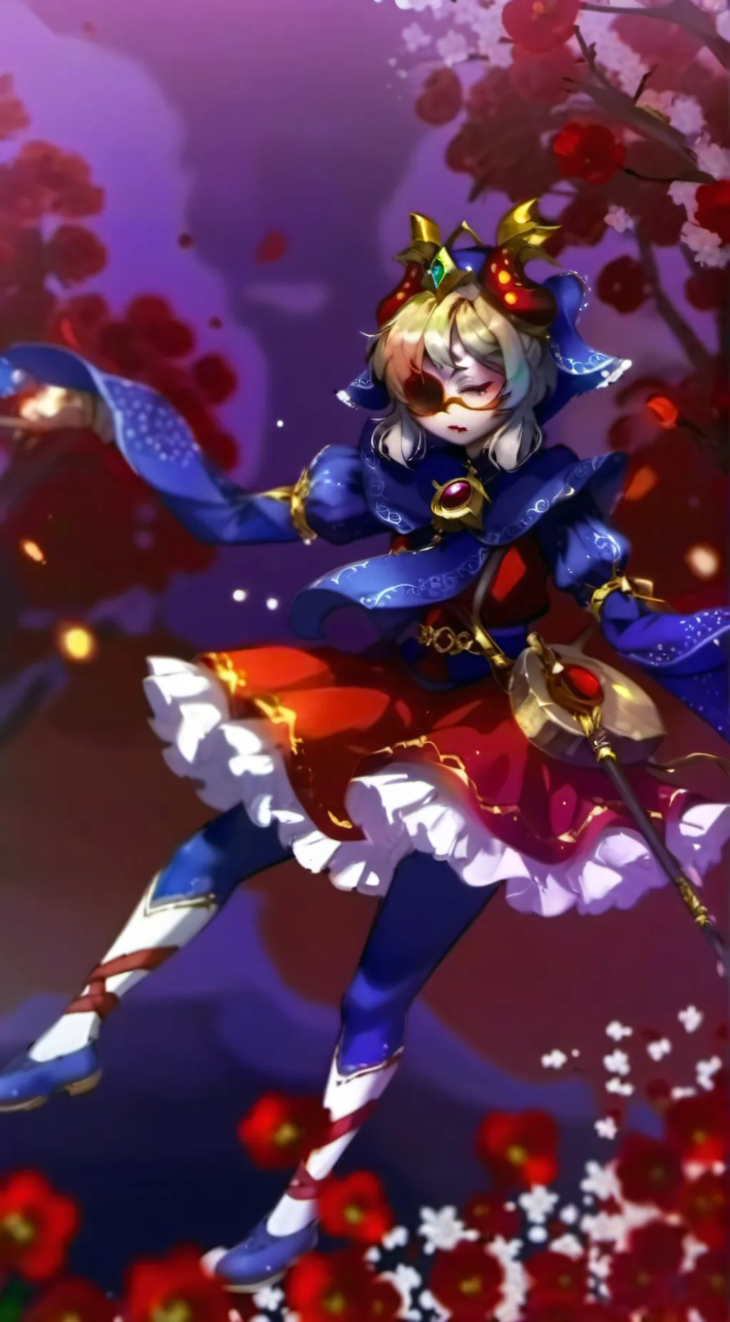 ai character: sun x moon  background