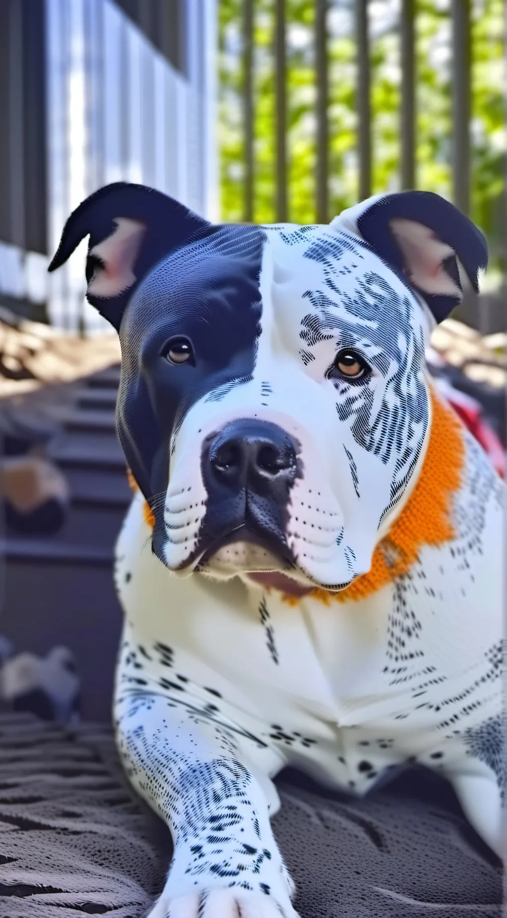 ai character: my dog konig rip background