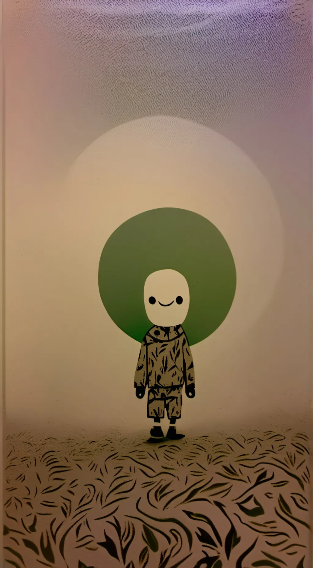 ai character: Grassy background