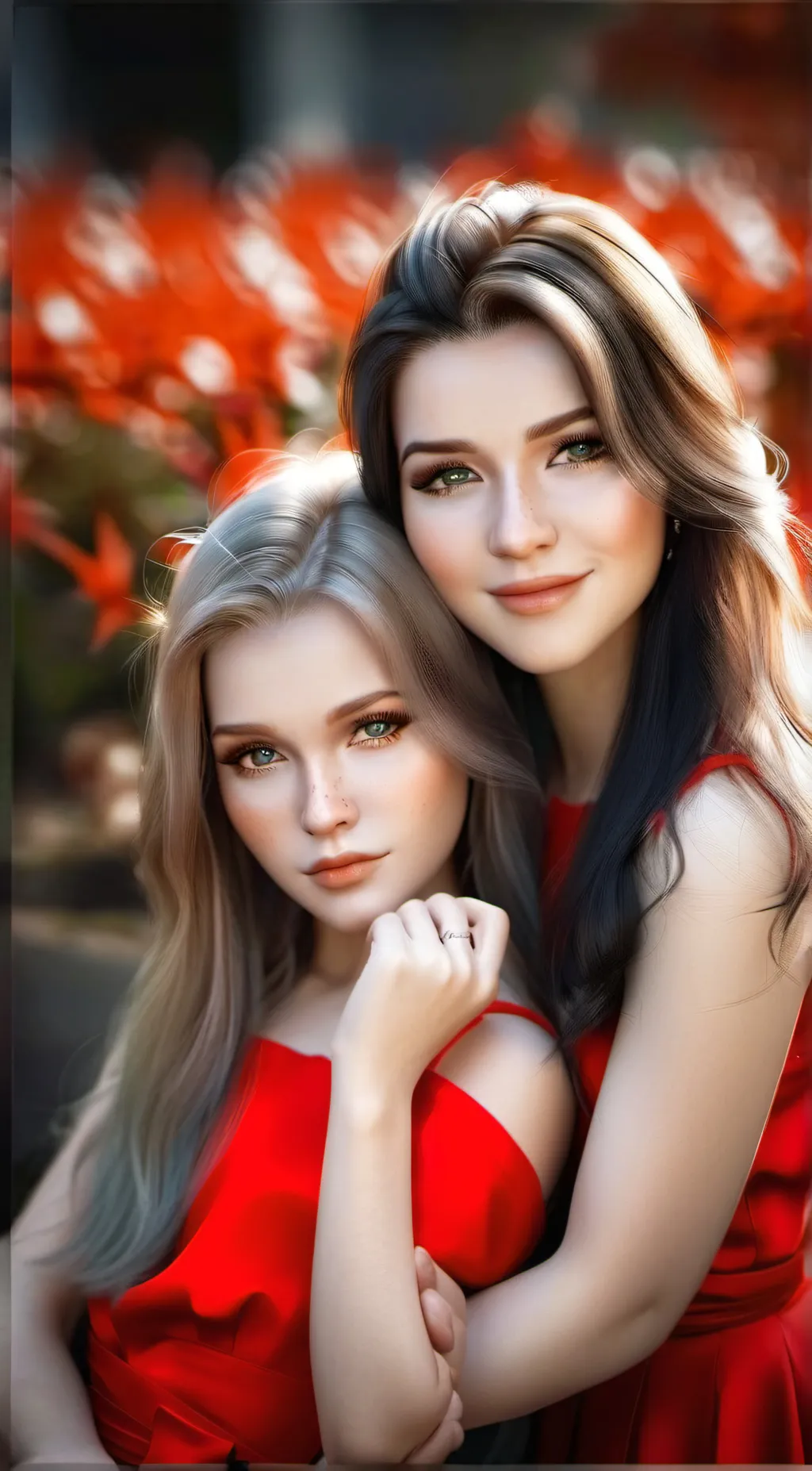 ai character: Brooke and Sarah  background