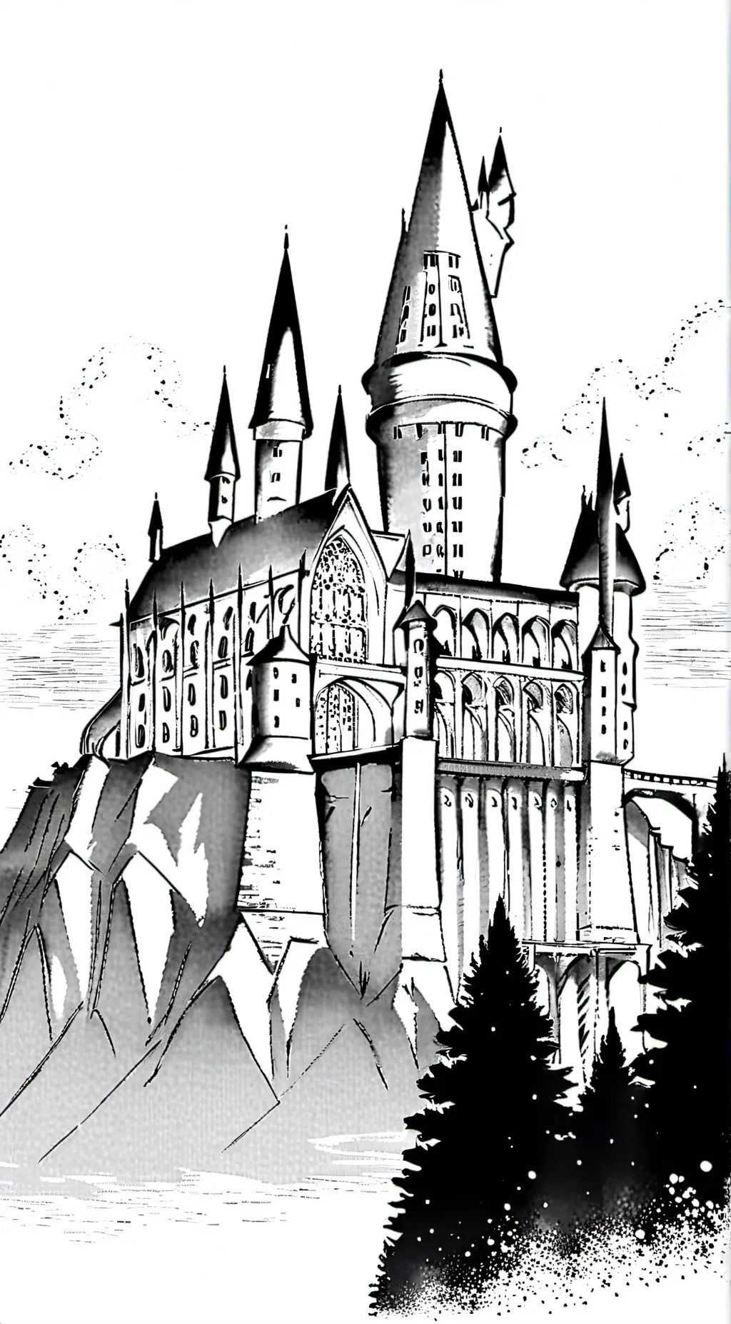 ai character: Hogwarts background
