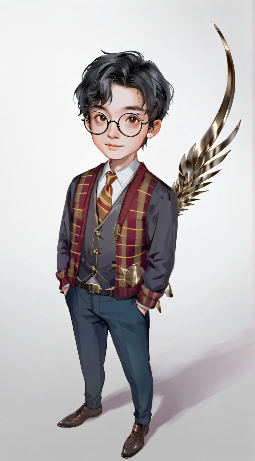 ai character: harry Potter  background