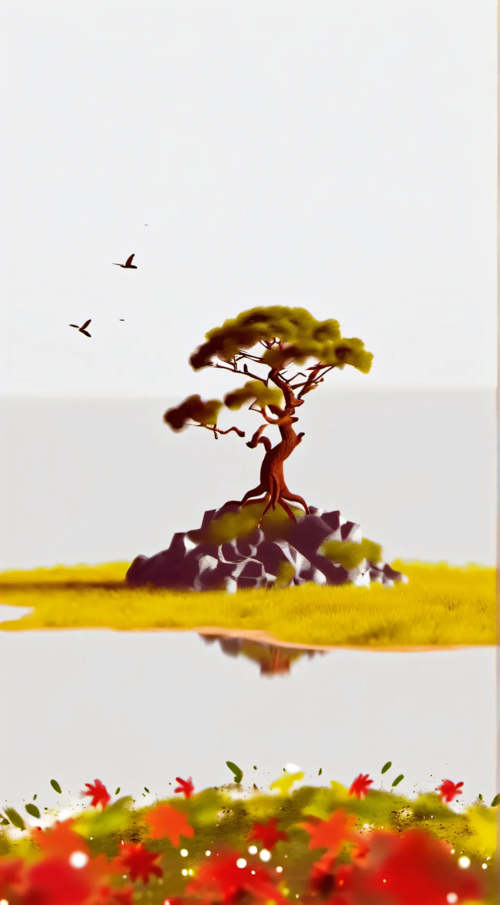 ai character: it's normal now background