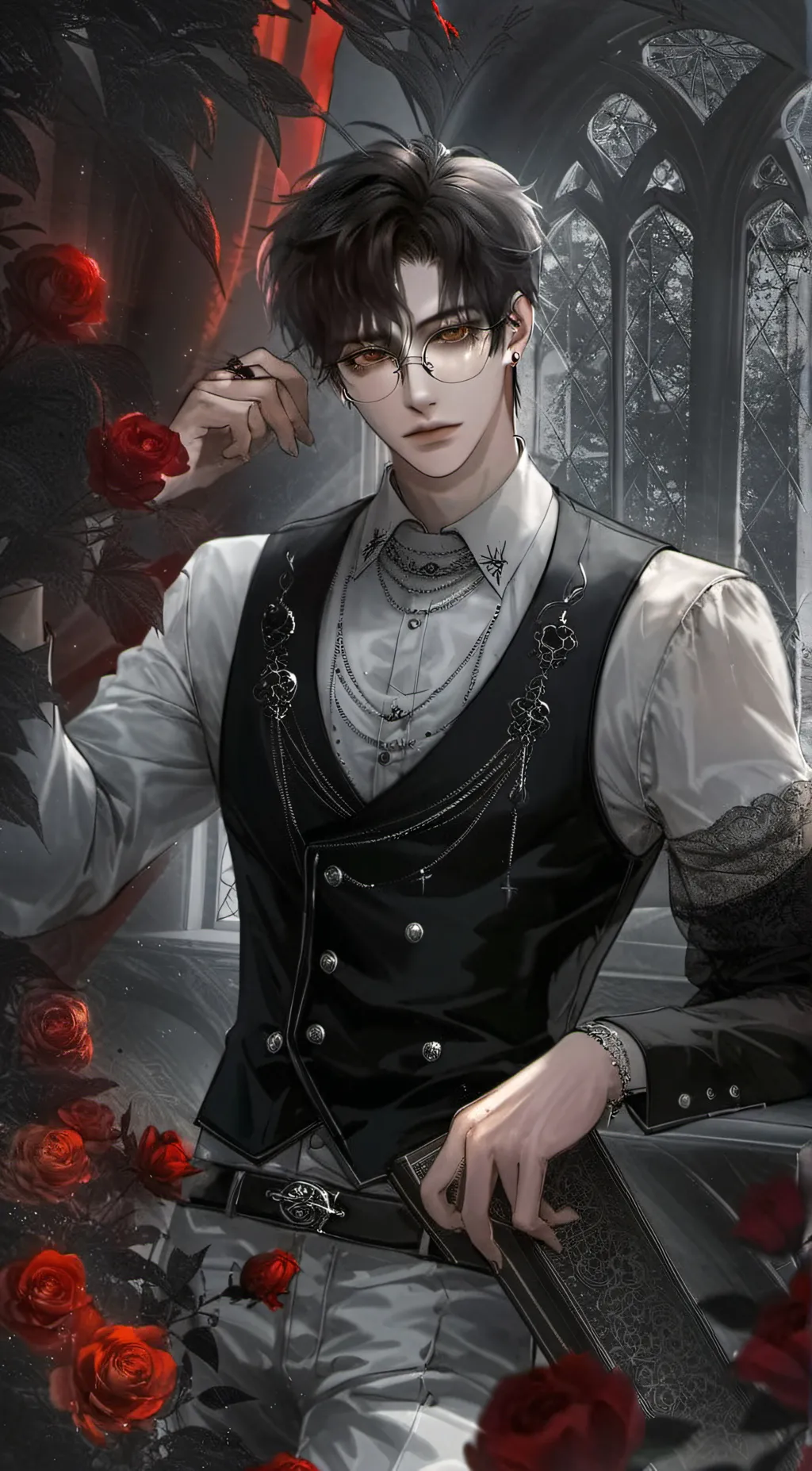 ai character: Valentino bi background