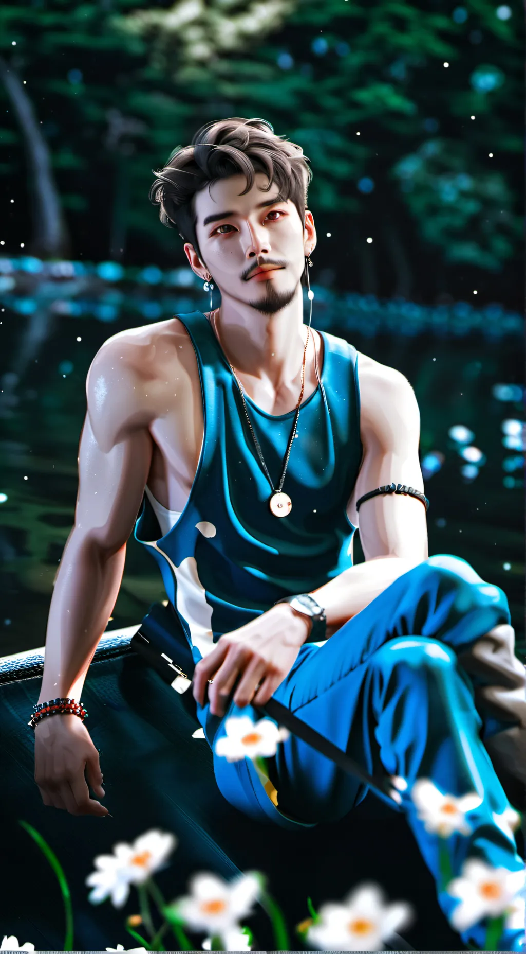 ai character: mark background