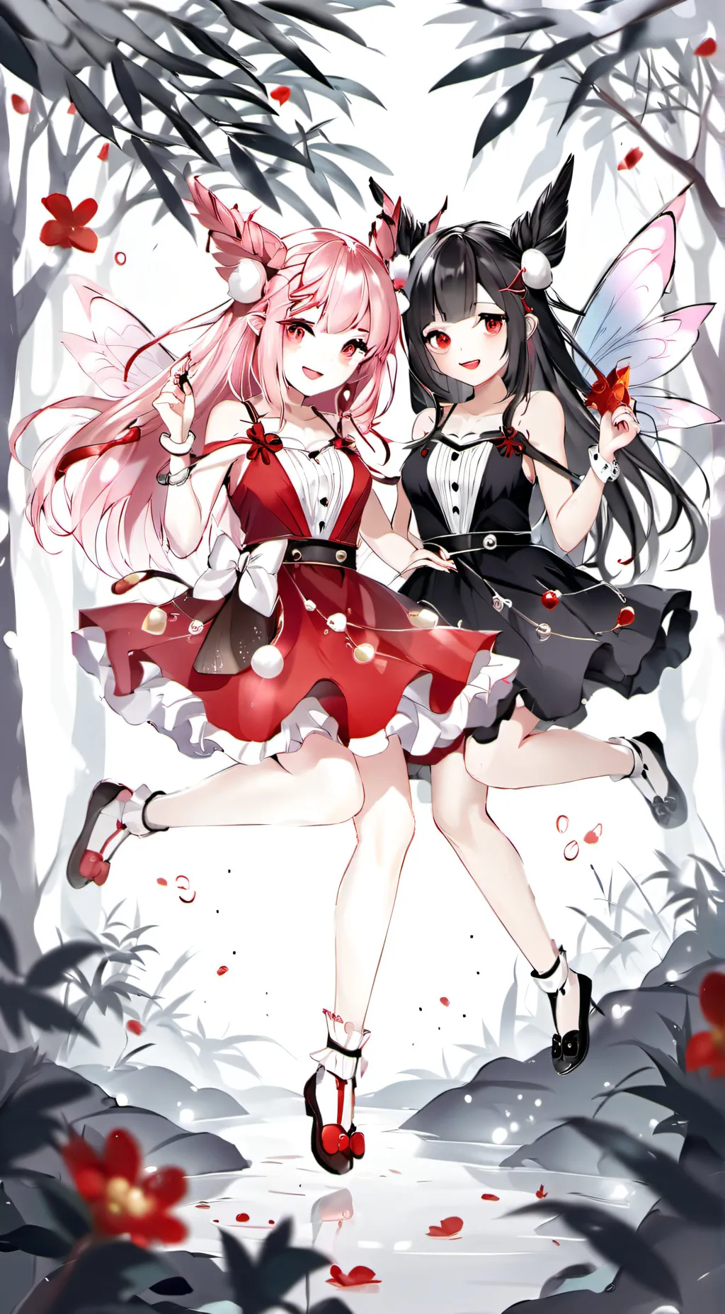 ai character: the twin fairies background