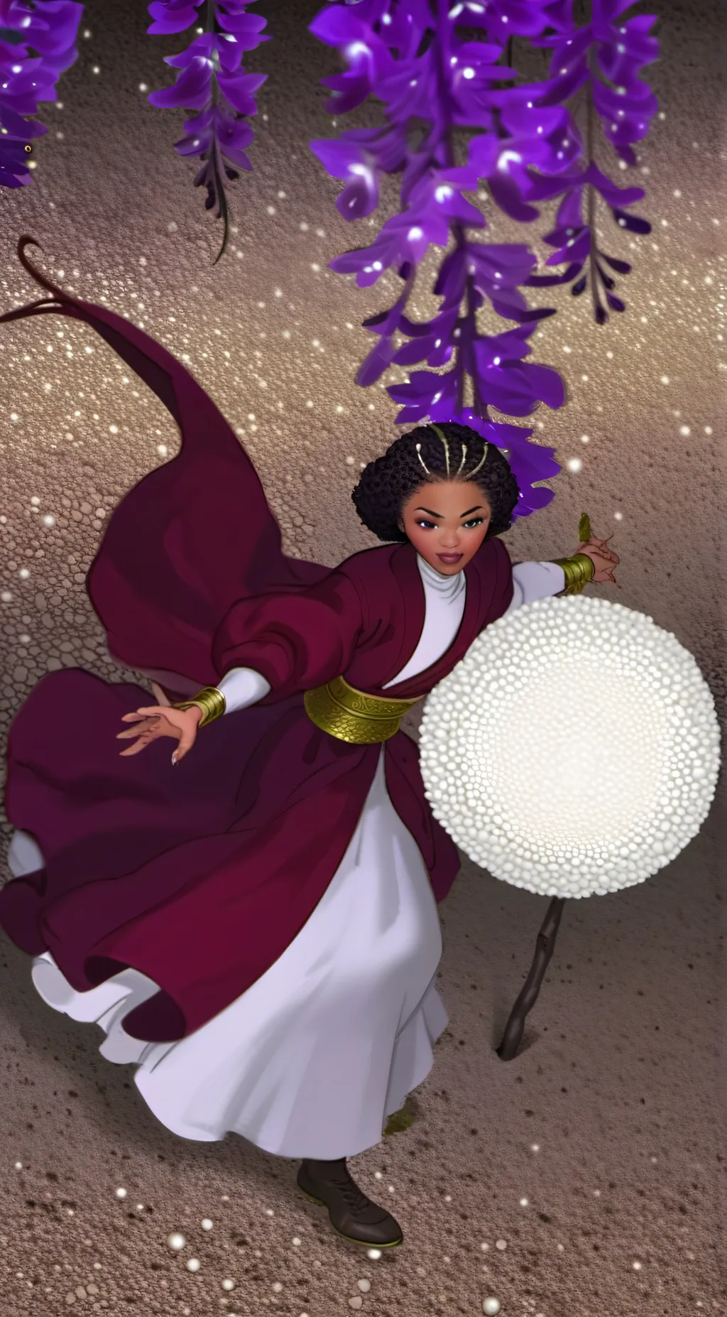 ai character: Ms. Blacksmith  background