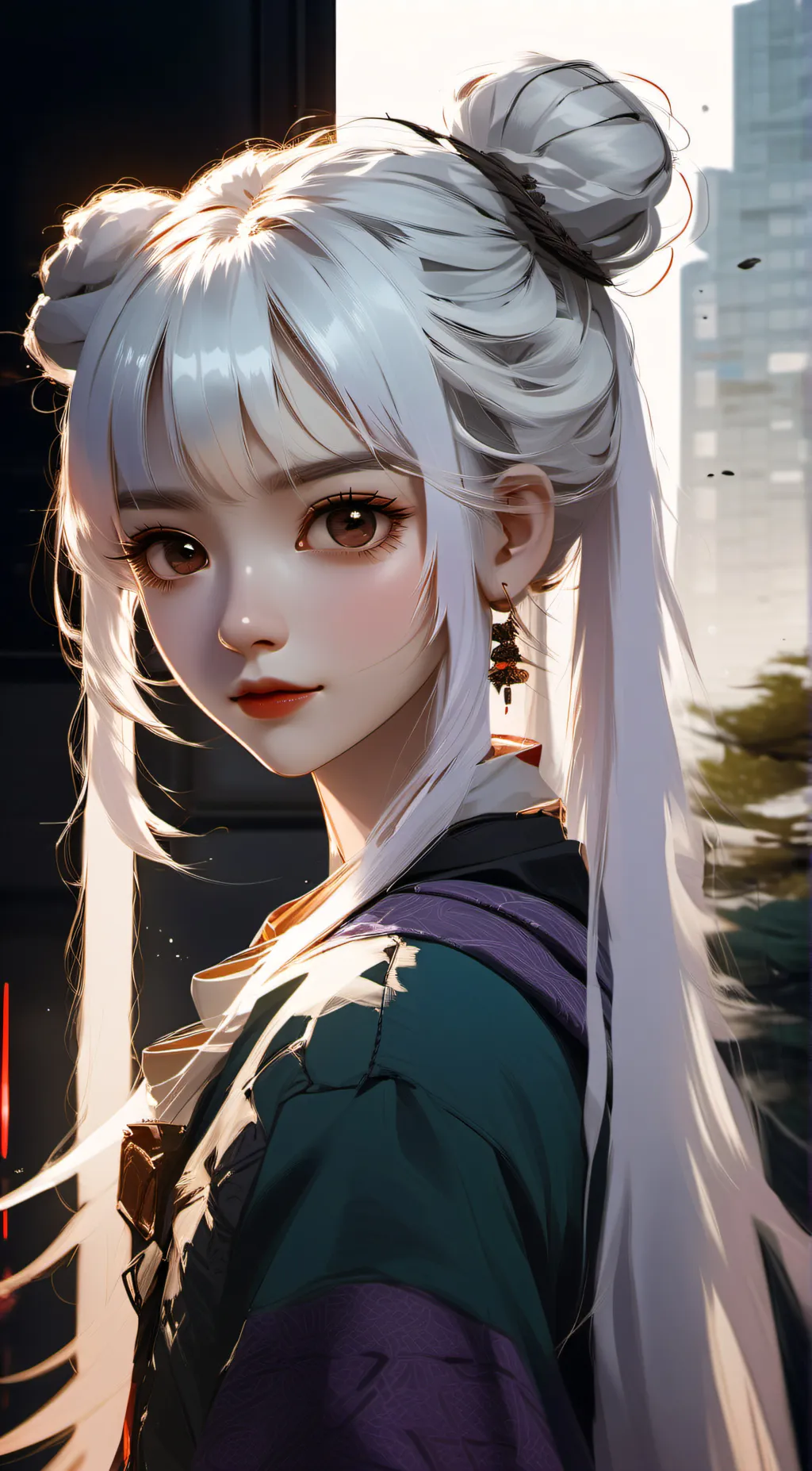 ai character: Christina  background