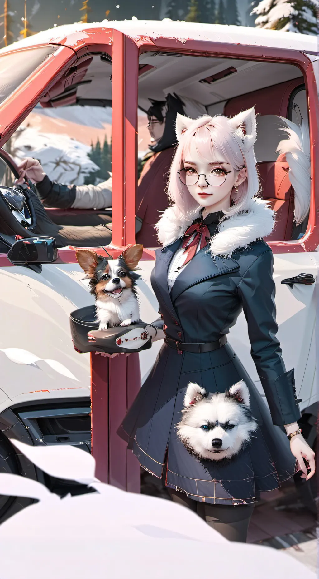 ai character: Furry background