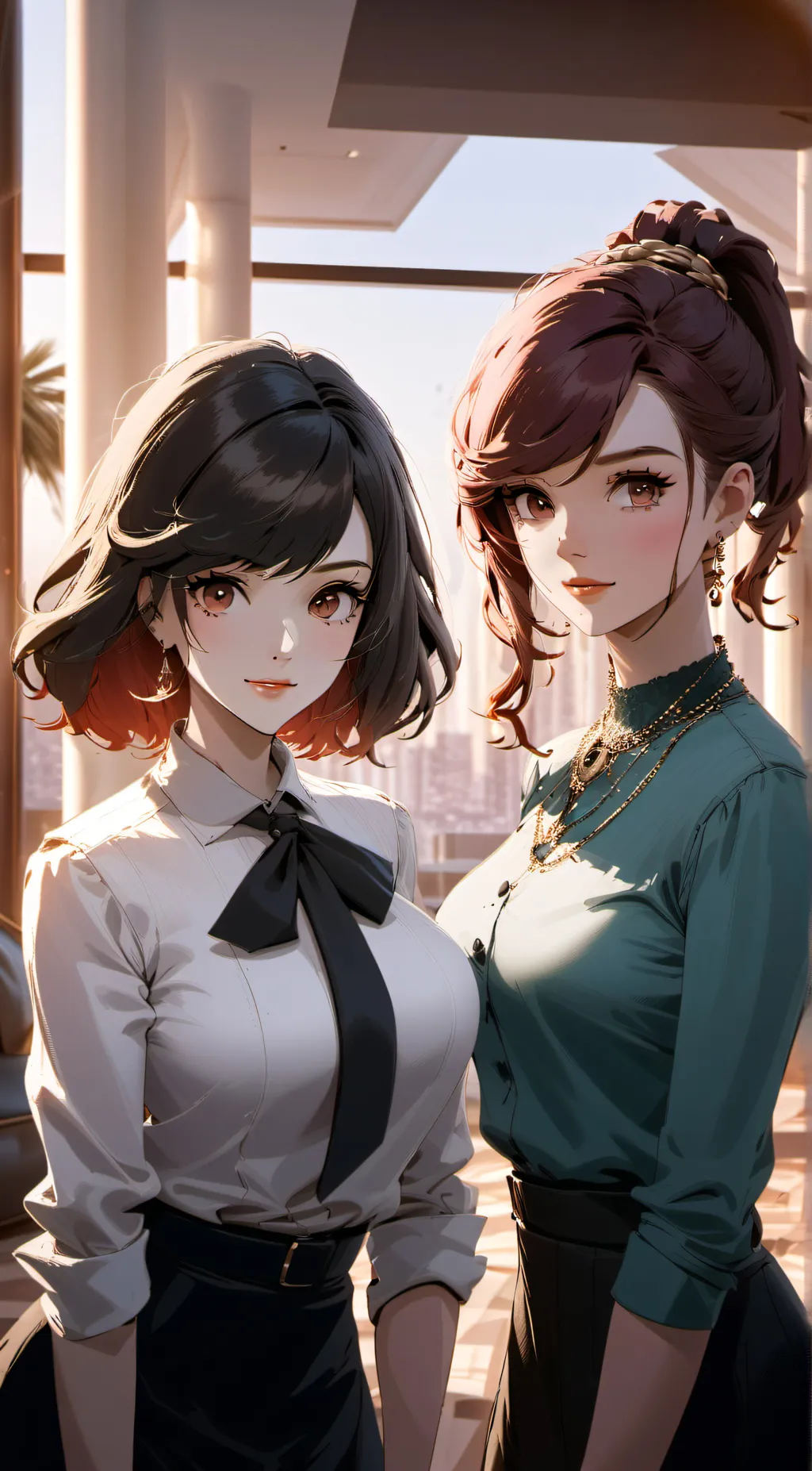 ai character: Wendy and Carmen background