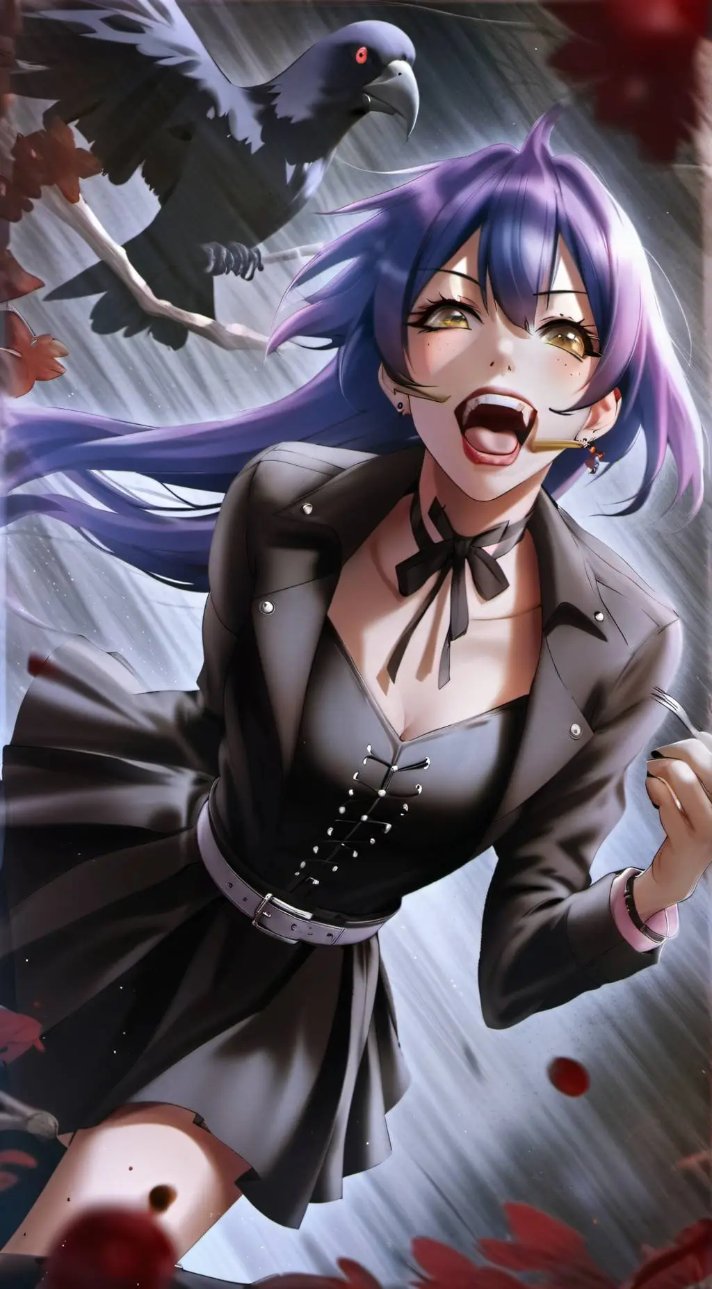 ai character: silver background