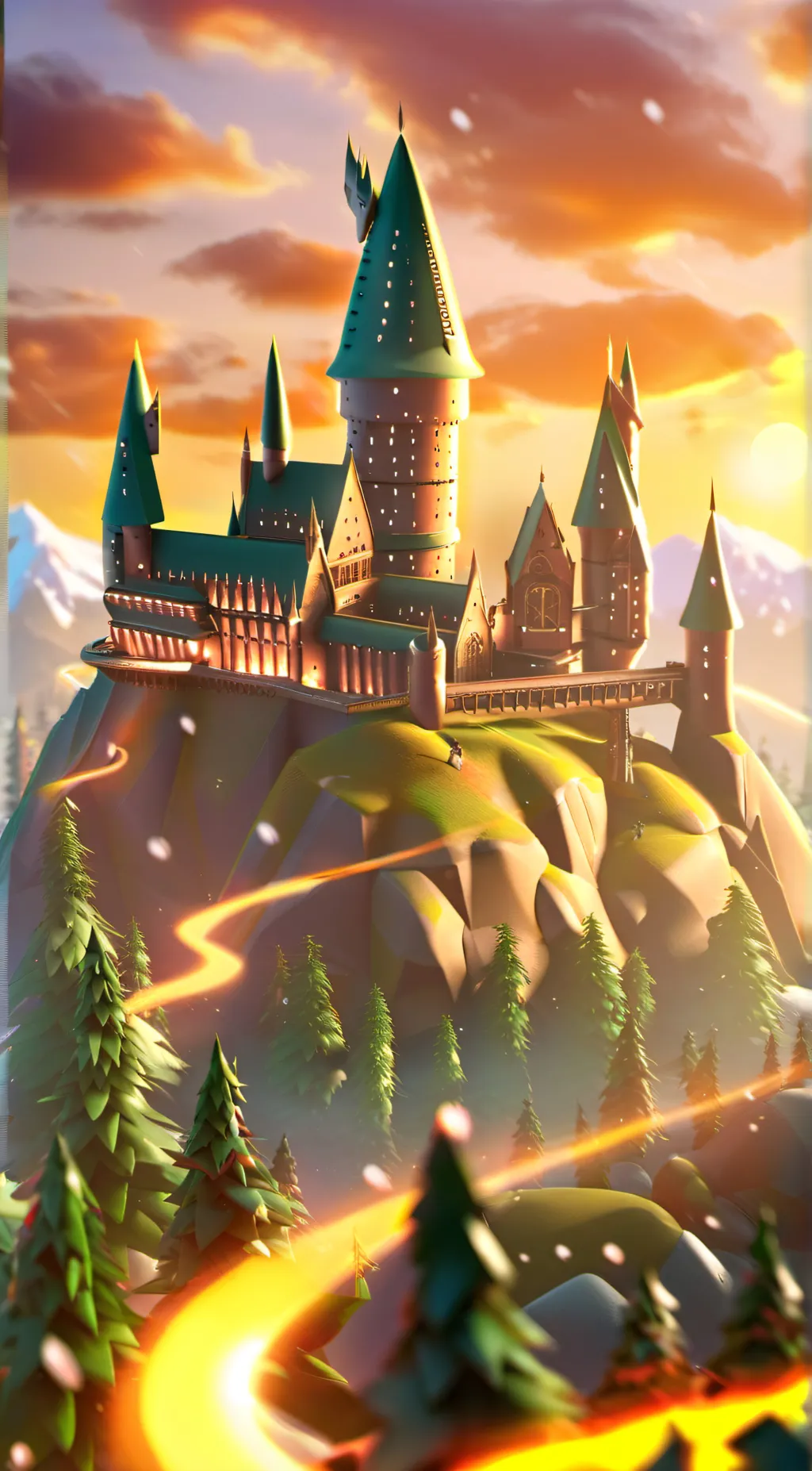 ai character: Hogwarts background