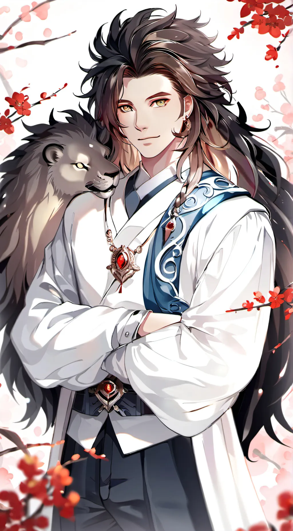 ai character: Leon the lion background