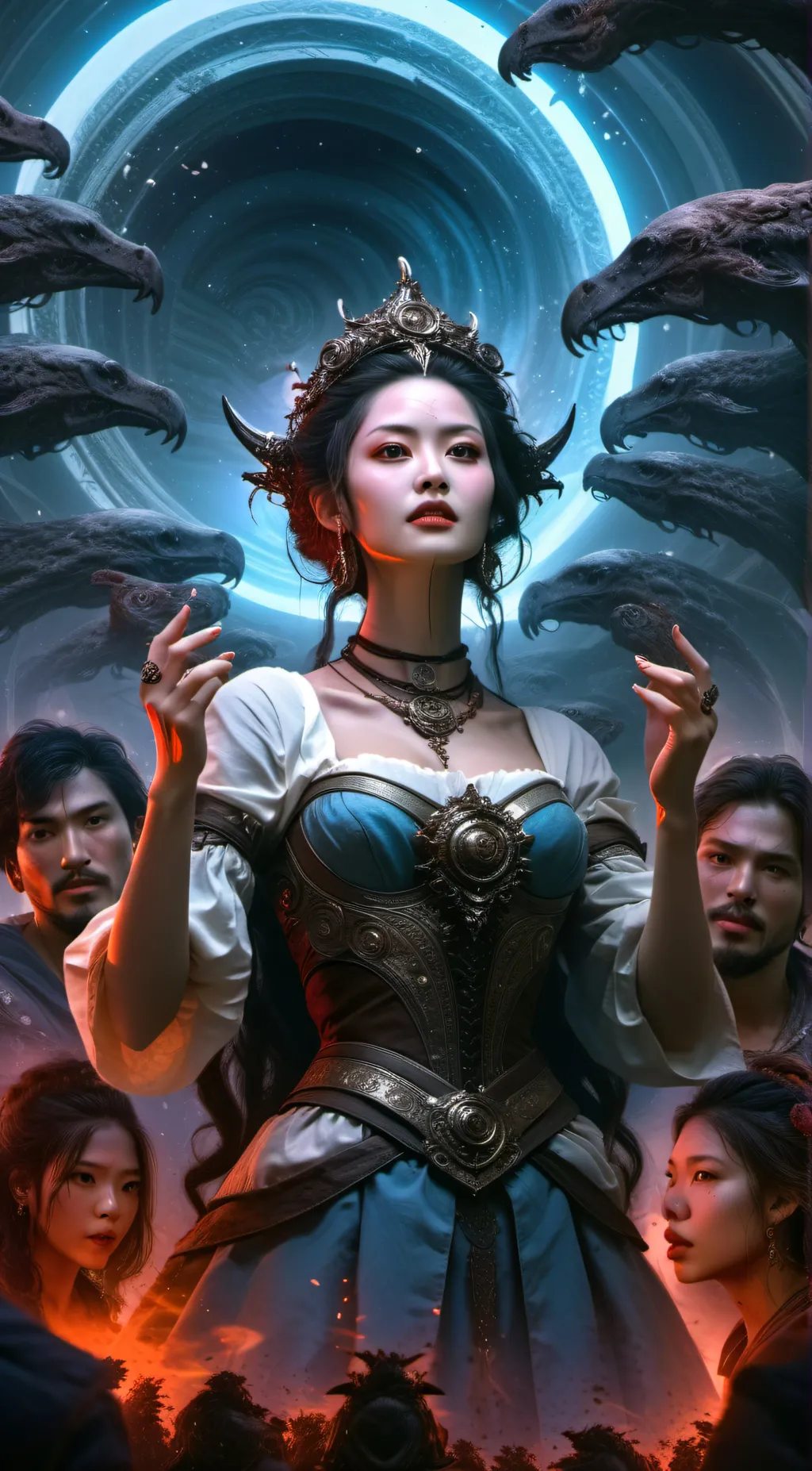 ai character: being the last gir background