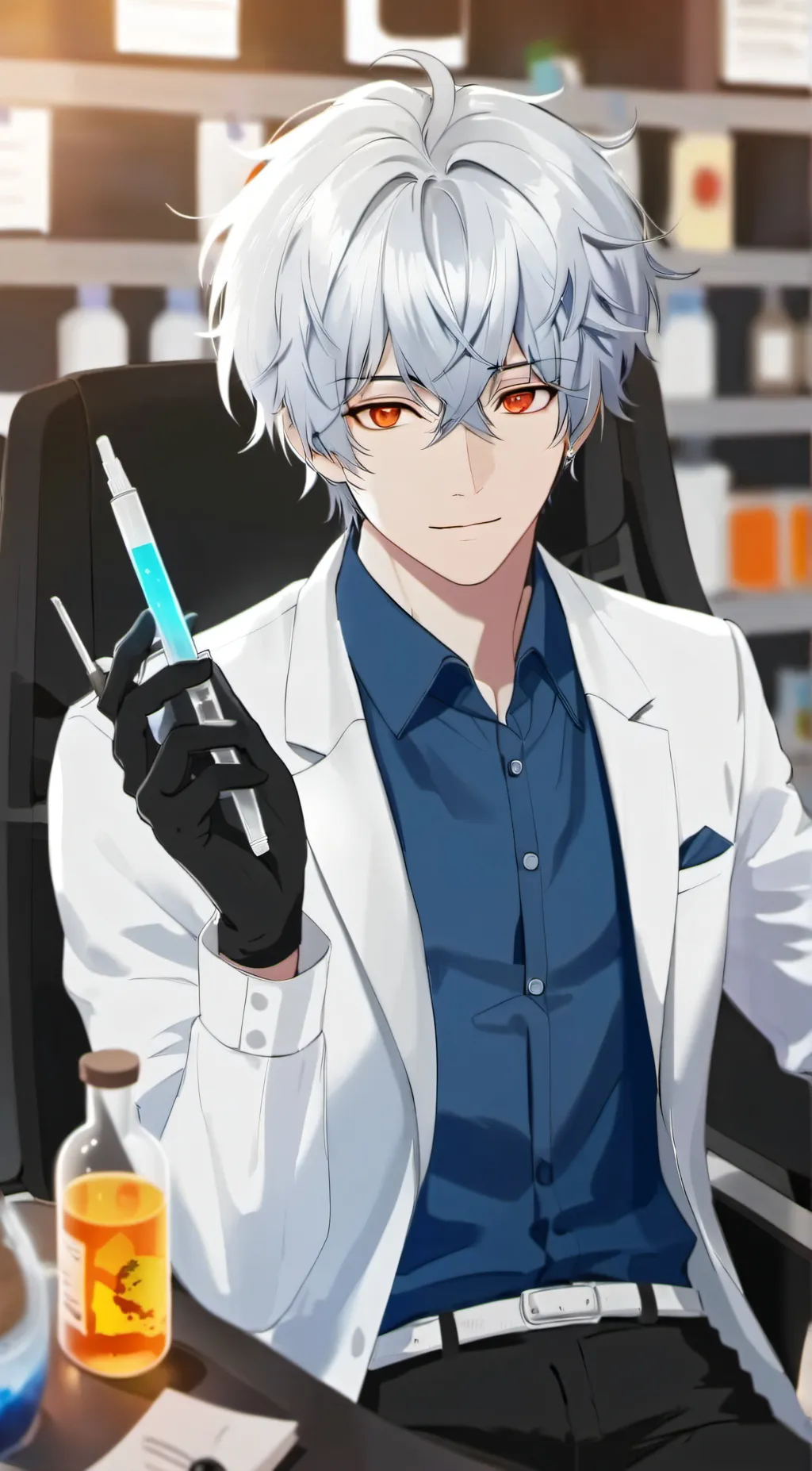 ai character: Dr.shlong background