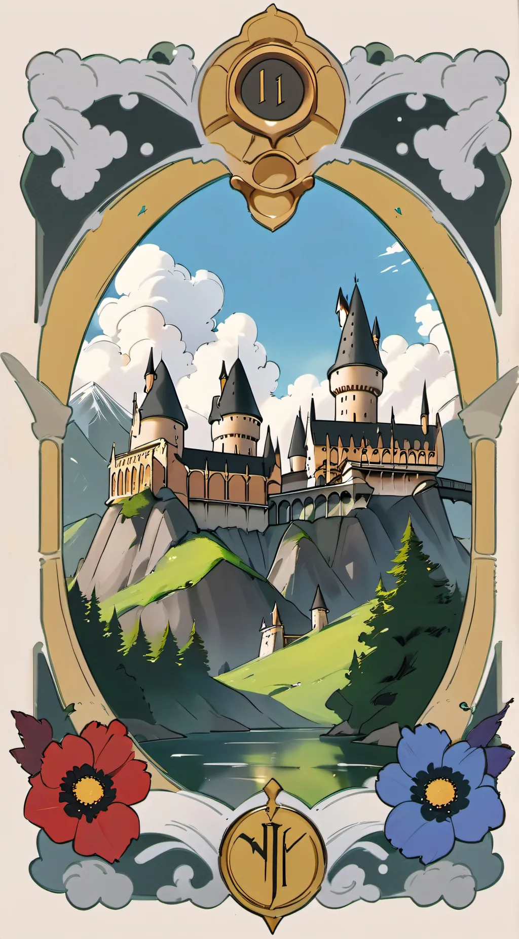 ai character: Hogwarts background