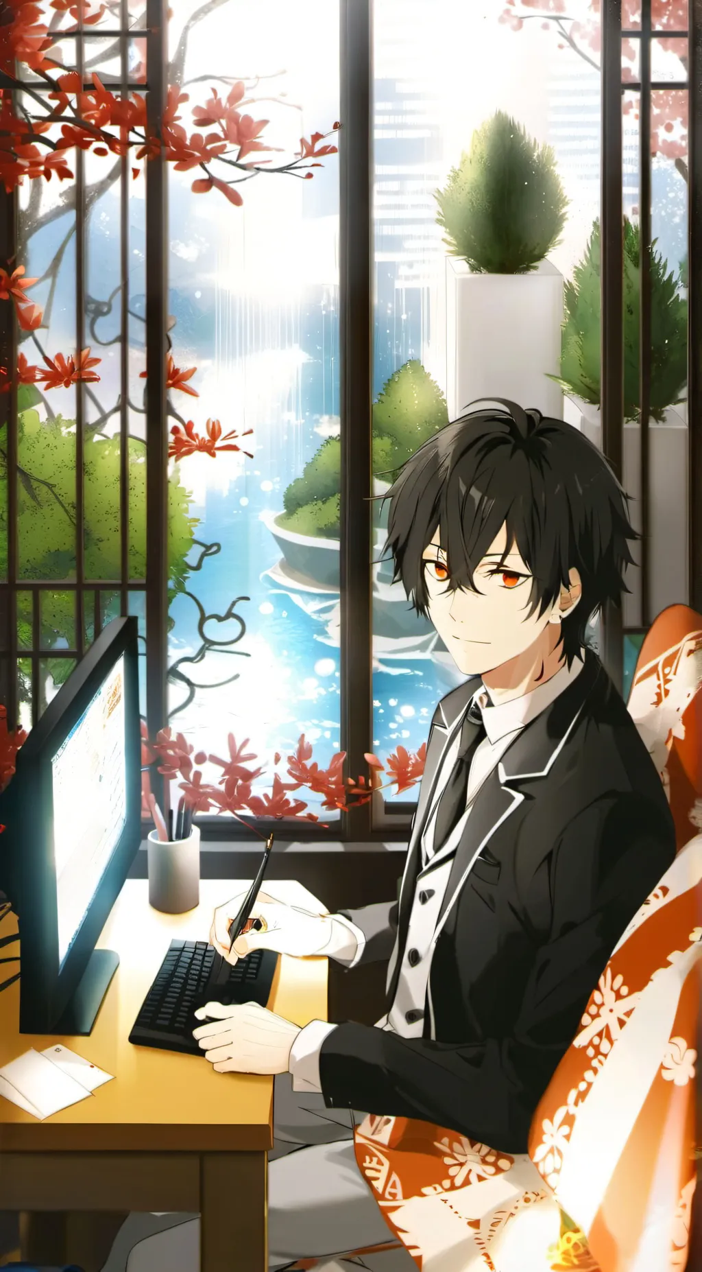 ai character: kevin  background