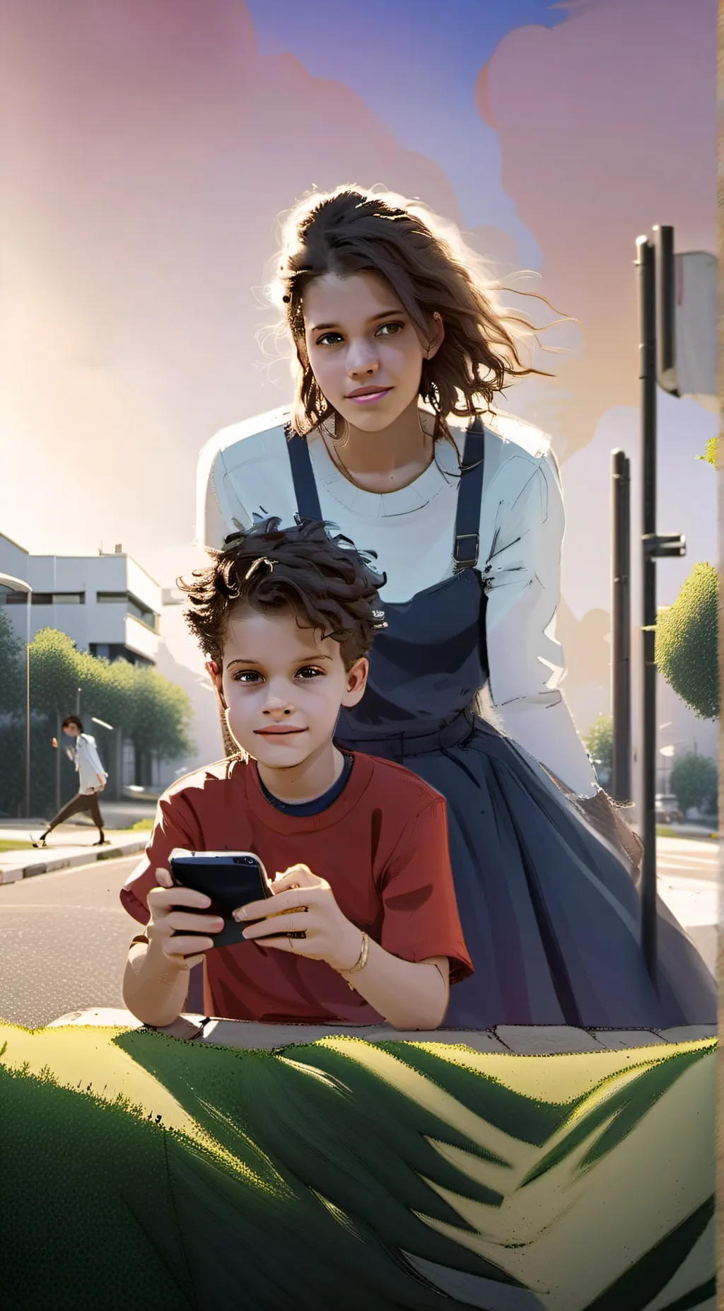 ai character: Allison and romeo  background