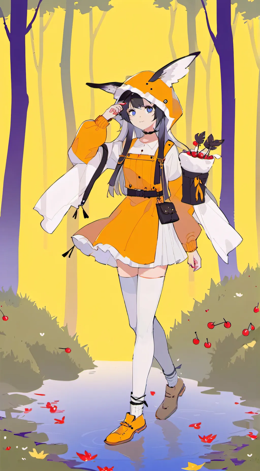 ai character: Aurora background