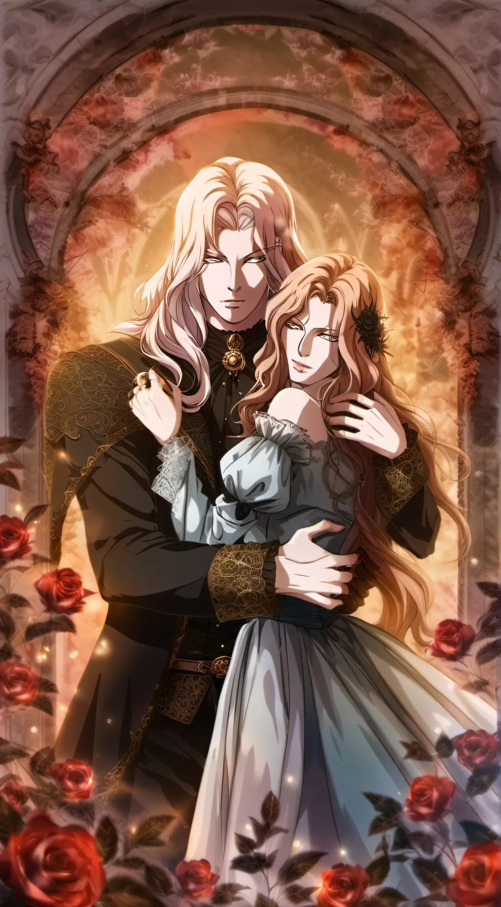 ai character: Adrian alucard  background