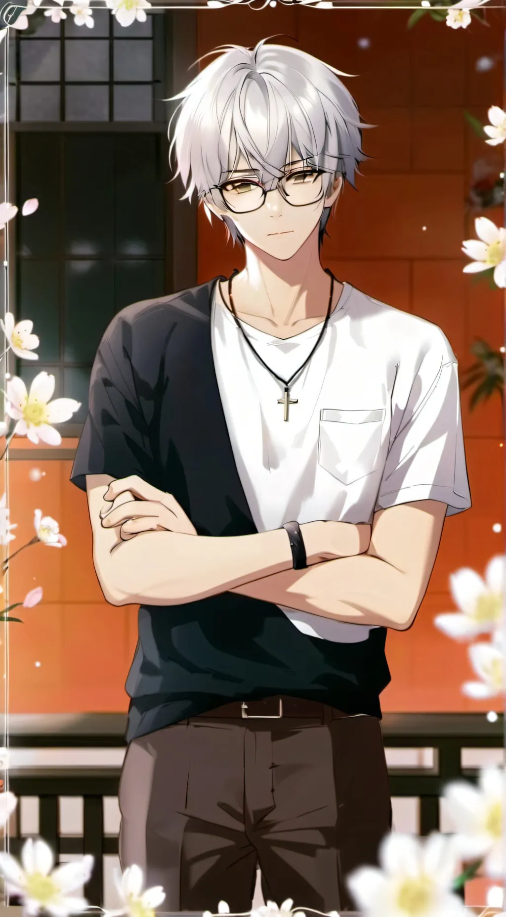 ai character: 𖤐Kirito𖤐 background