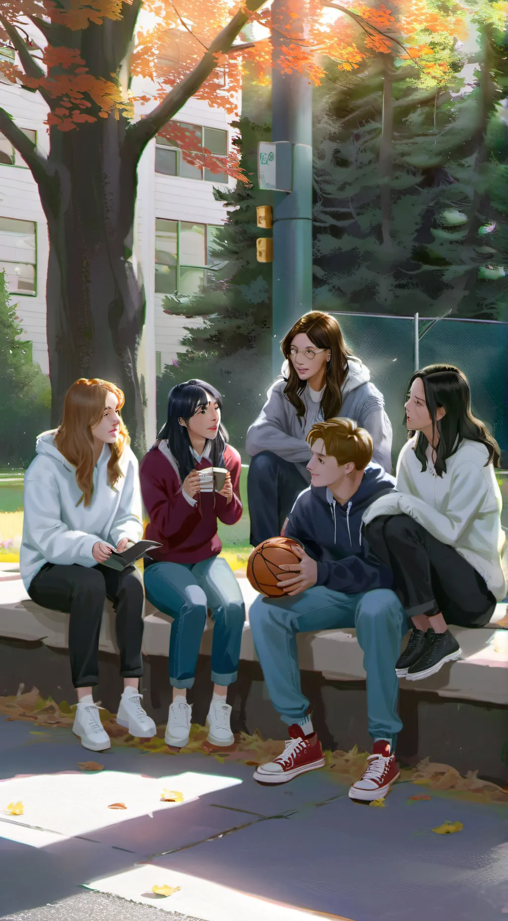 ai character: Friend Group background