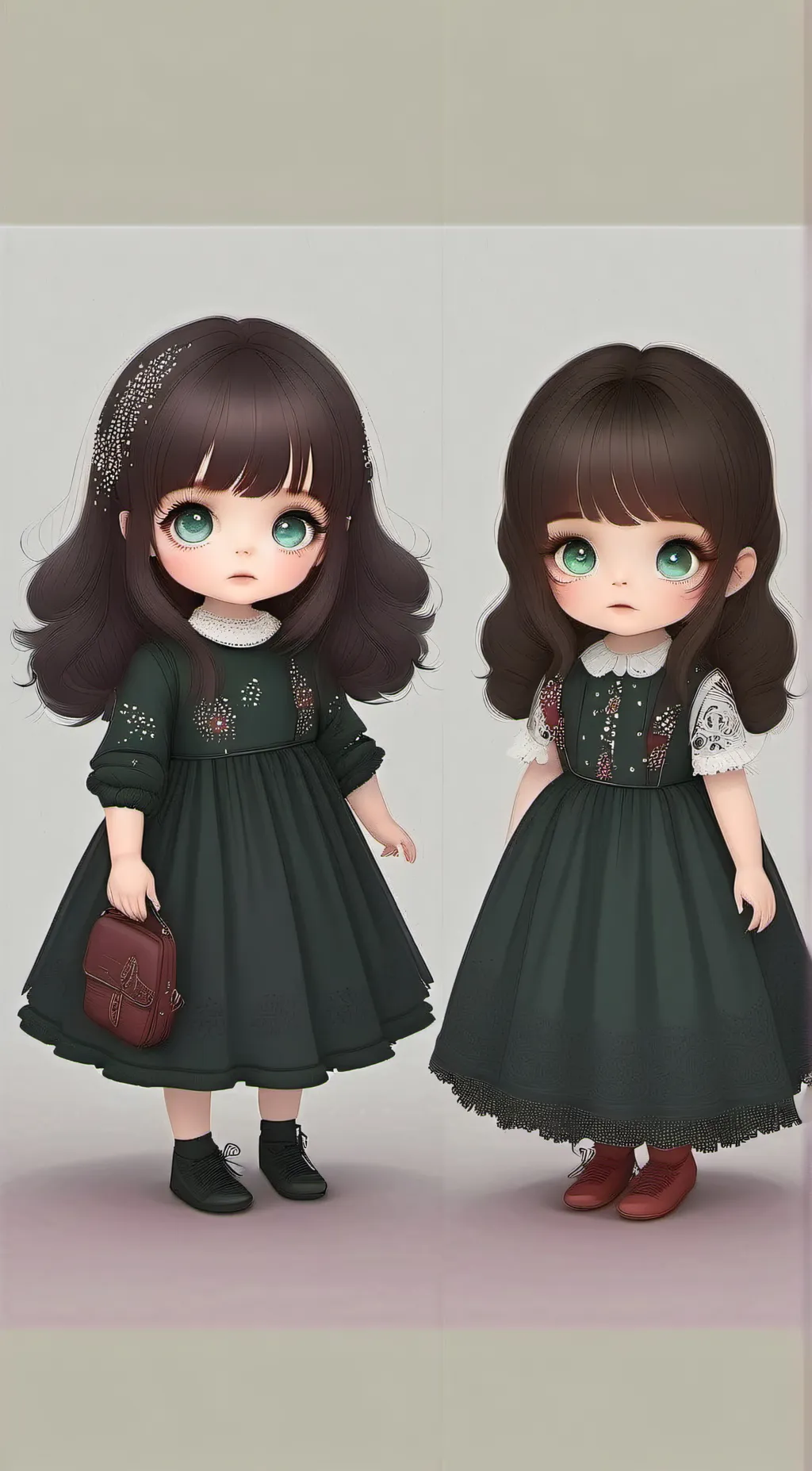 ai character: Aria and Alyssa background