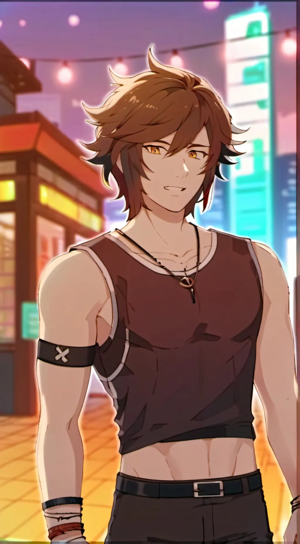 ai character:  Karu ☆ background