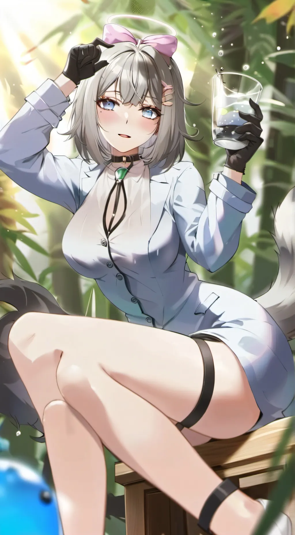 ai character: Rose background