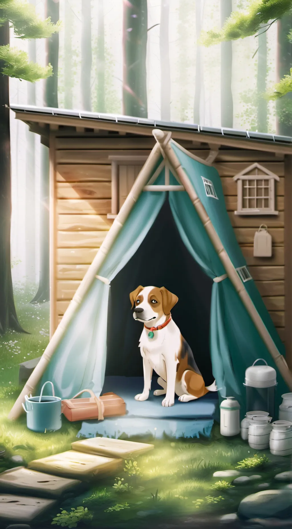 ai character: pup background