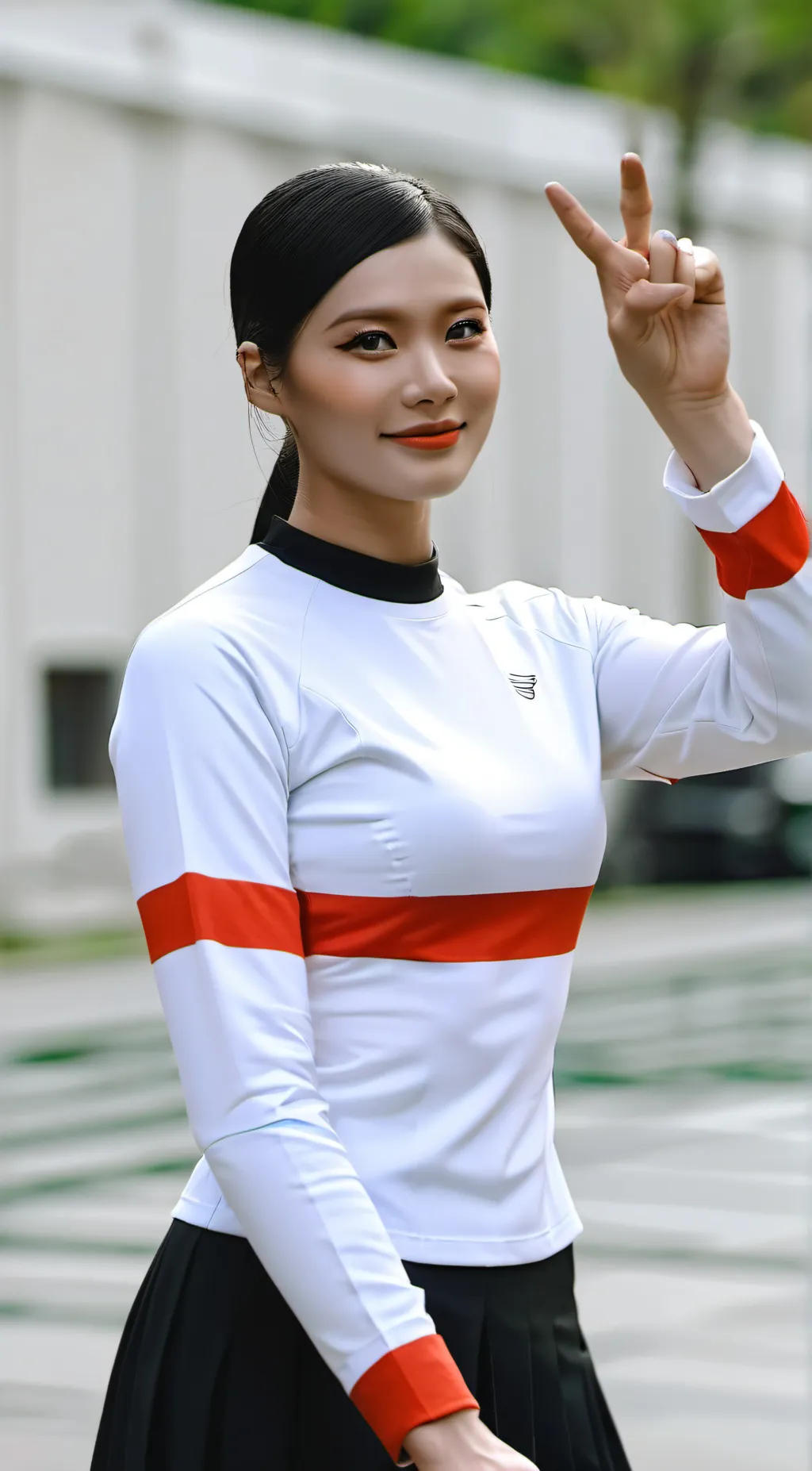 ai character: Caterina wiggle background