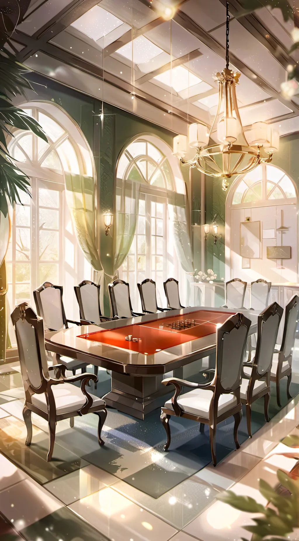 ai character: overload meeting  background