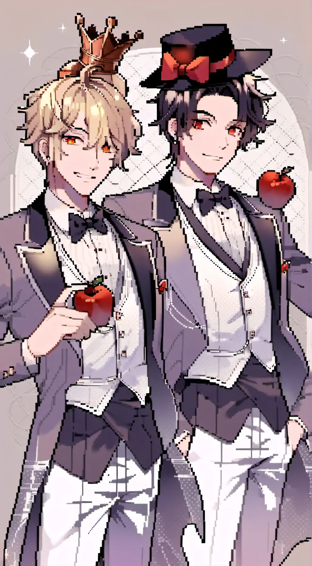 ai character: Radioapple background