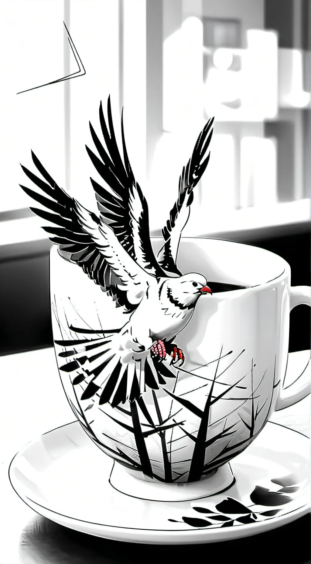 ai character: Bruno is orange  background