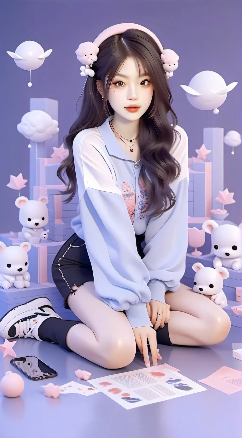 ai character: ama  background