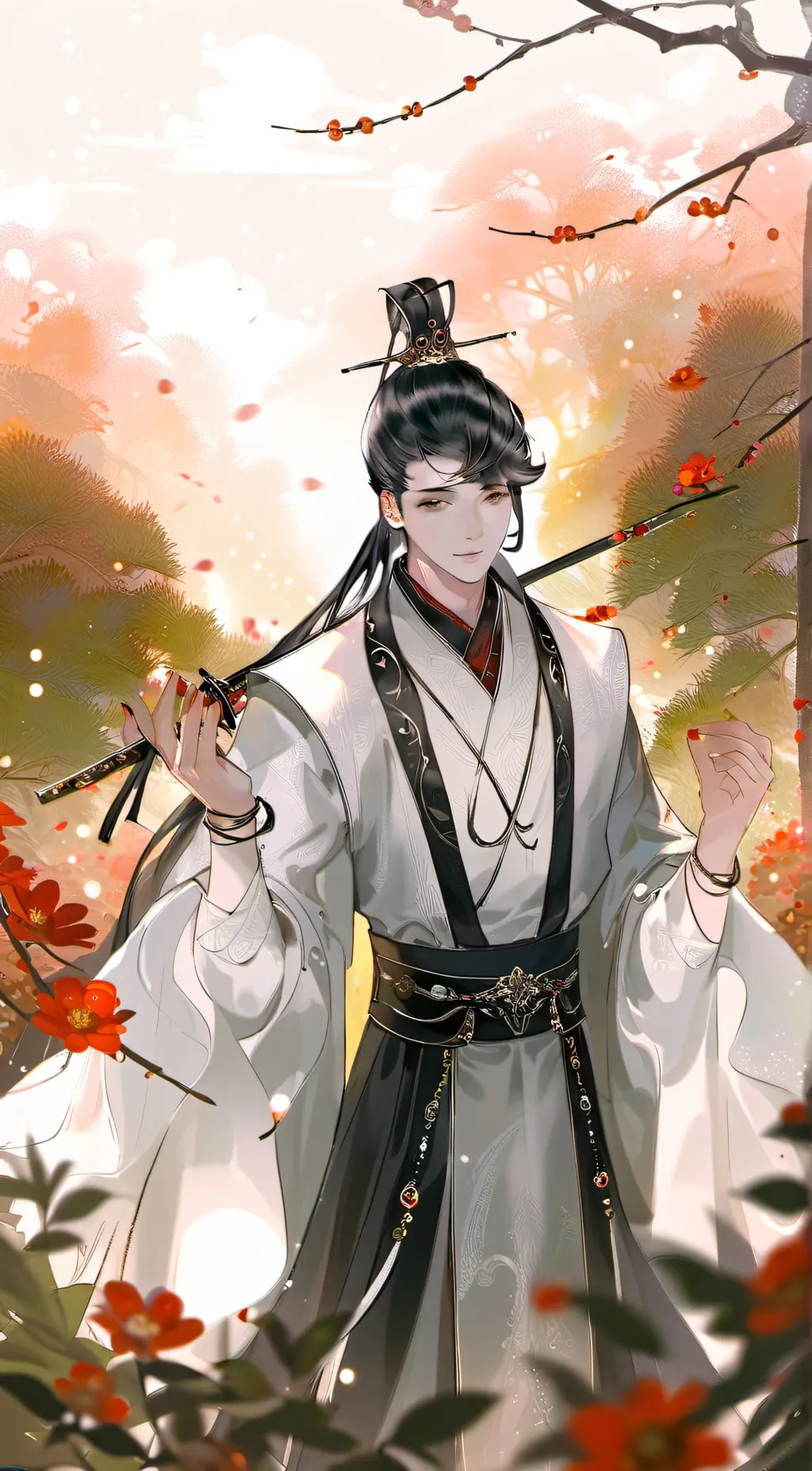 ai character: Nezuko and Tanjiro background