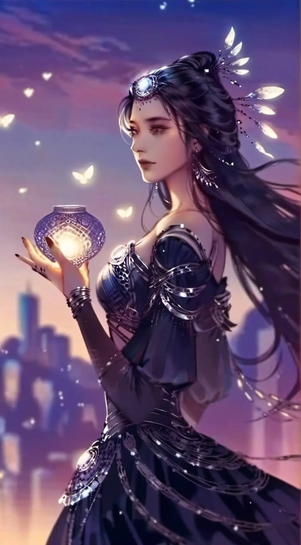 ai character: Dragon ball x MHA background