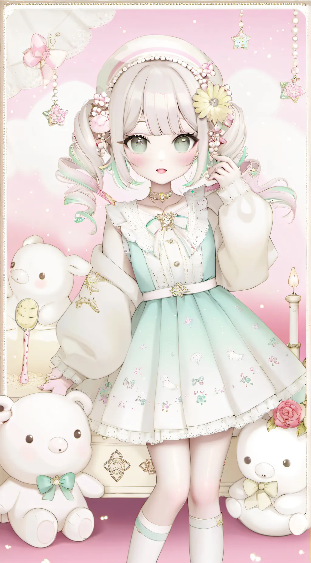 ai character: Tiki background