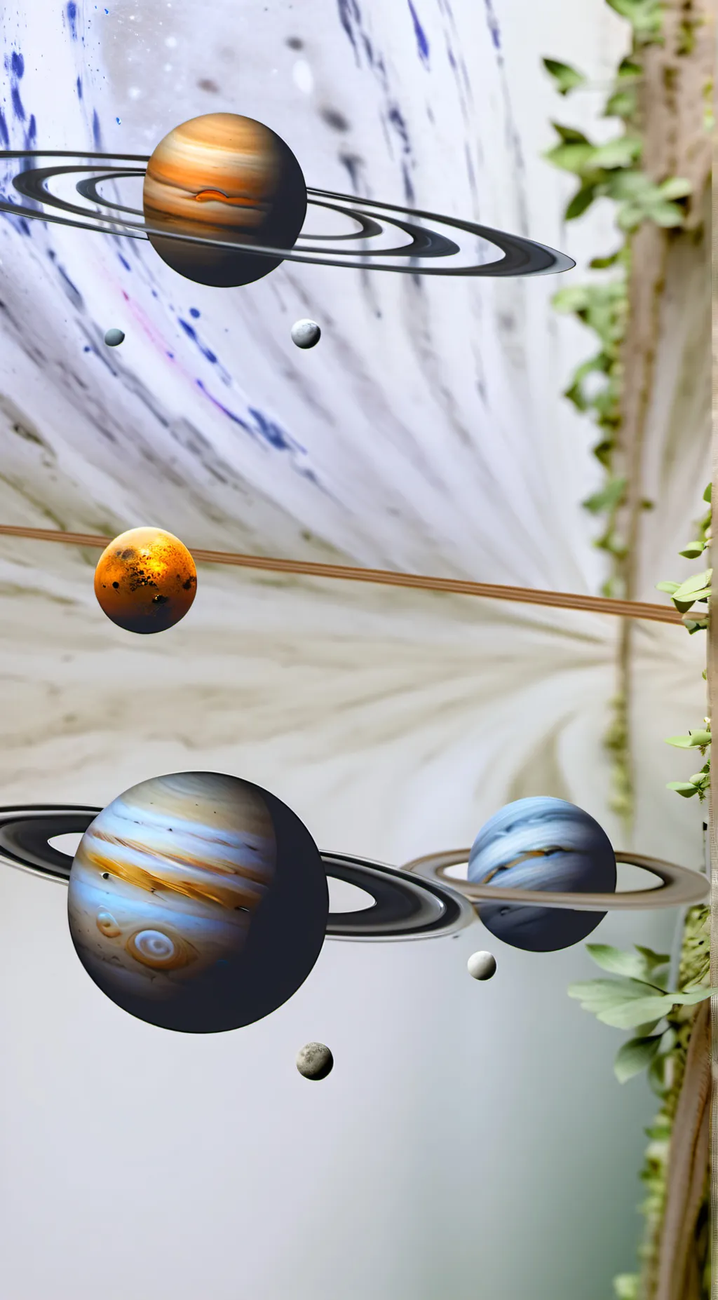 ai character: mha solar balls background