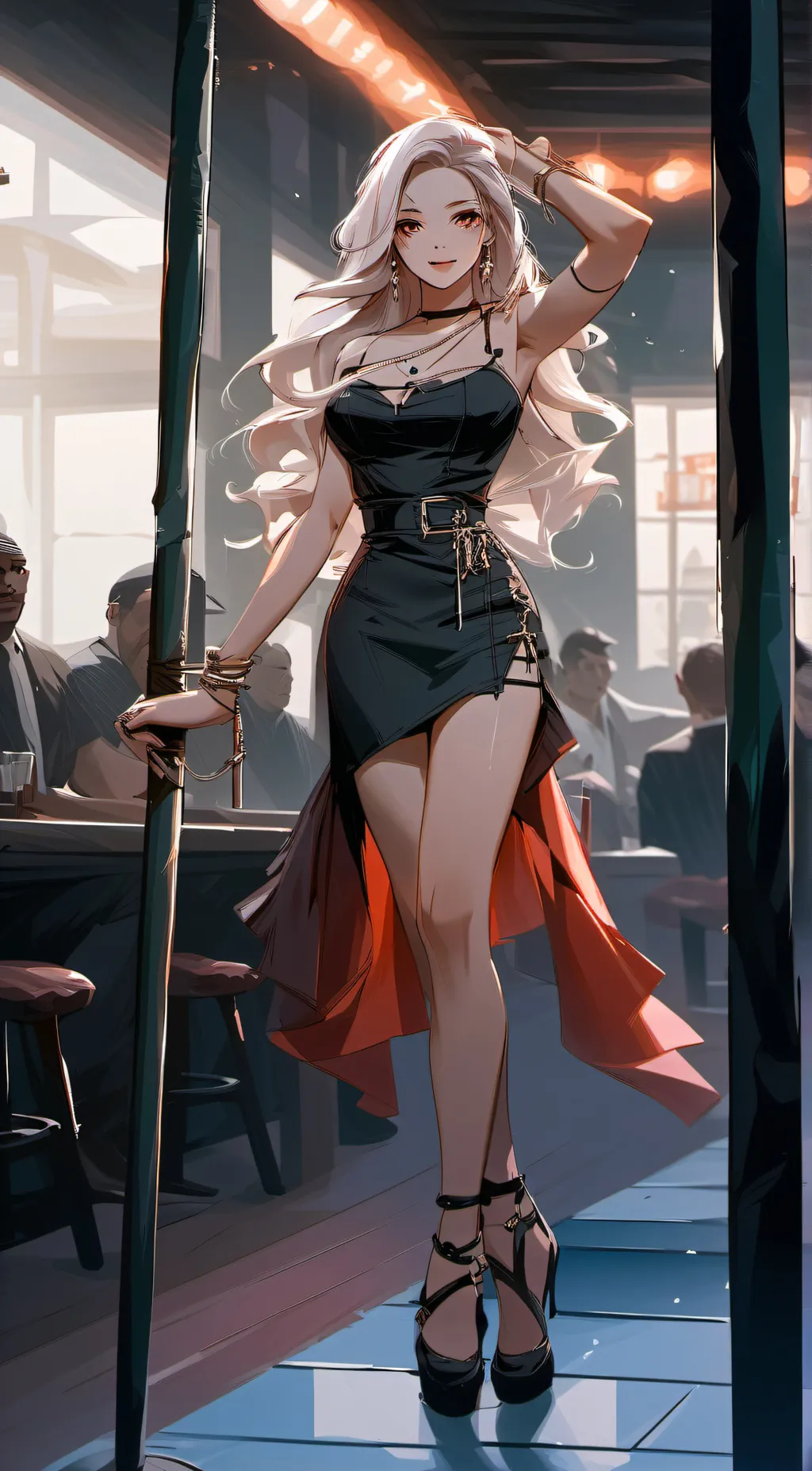 ai character: stripper background