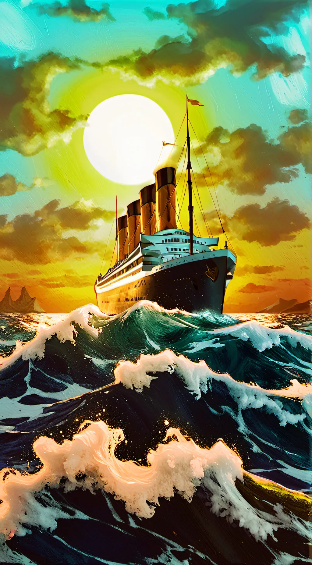 ai character: titanic background