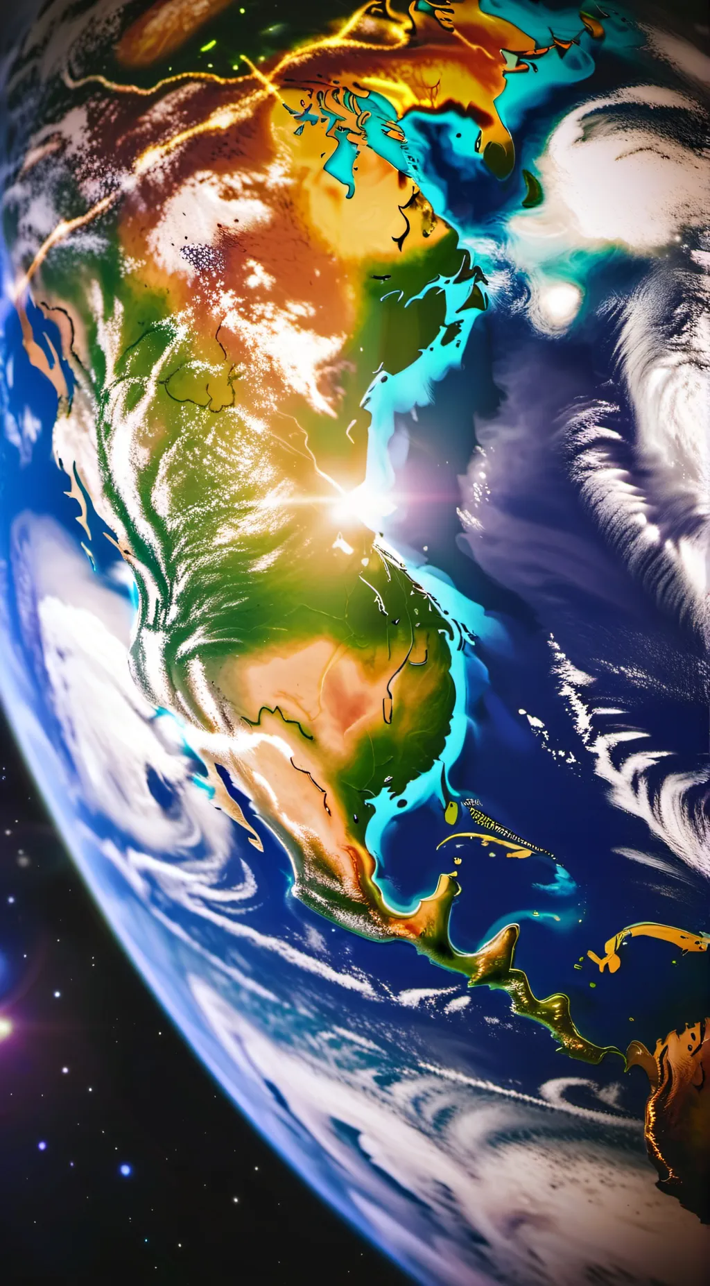 ai character: earth background